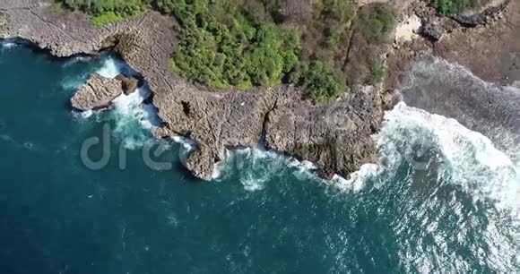 巴厘岛半岛岛鸟瞰图视频的预览图