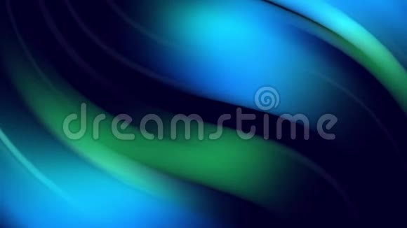 扭曲的曲线旋转作为创意抽象背景与液体抽象梯度绿色蓝色混合视频的预览图