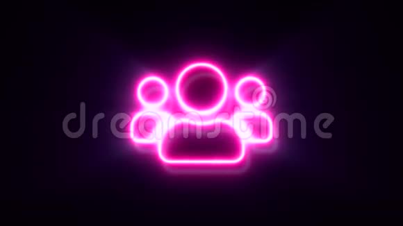 粉红色的霓虹灯用户在眨眼时会出现在中间视频的预览图