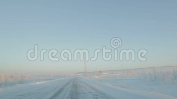 空雪现代高速公路的奇妙运动视频的预览图