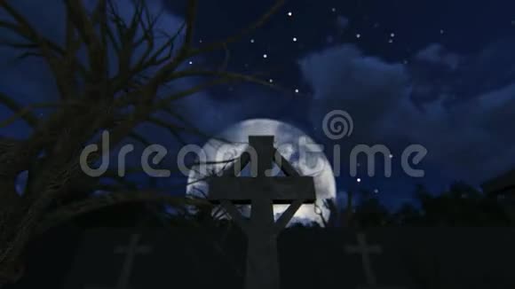 公墓夜间录像视频的预览图