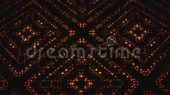 抽象数字金色LED灯动画视频的预览图
