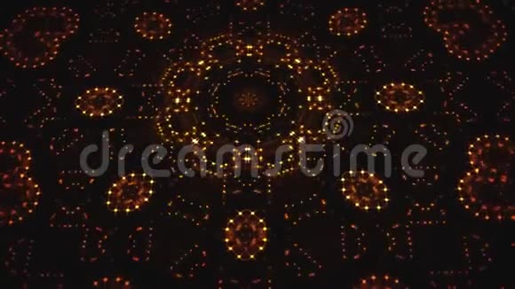 抽象数字金色LED灯动画视频的预览图