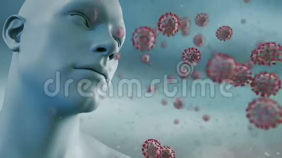 冠状病毒2019n科夫呼吸系统概念流感作为流感大流行的危险流感病毒病例视频的预览图