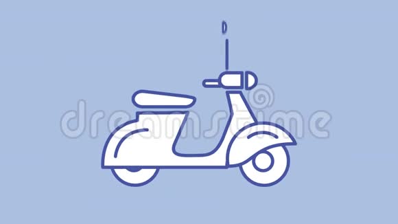 阿尔法频道上的摩托车线路图标视频的预览图