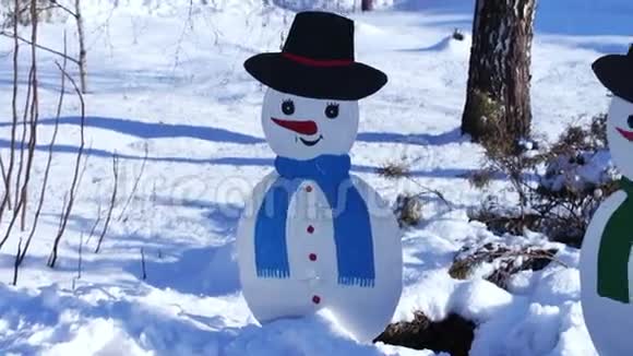 雪人的硬纸板图形视频的预览图
