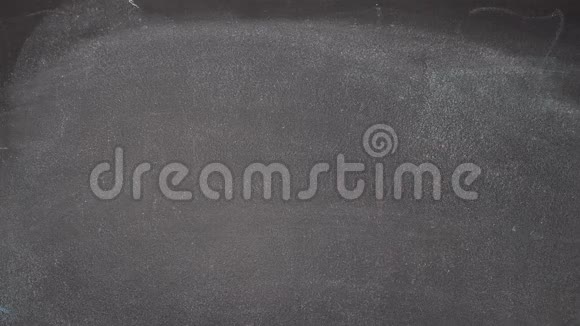 手写在黑色黑板上快乐视频的预览图