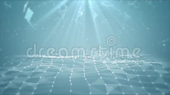 抽象网格波背景视频的预览图