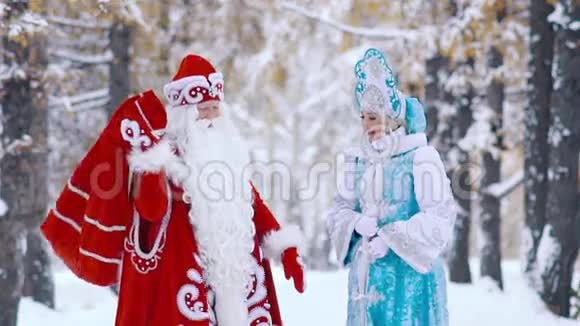德莫罗兹父亲弗罗斯特向斯内格罗奇卡斯诺梅的新年礼物视频的预览图