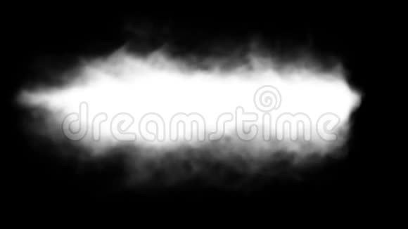 黑色背景下的抽象烟云标志视频的预览图