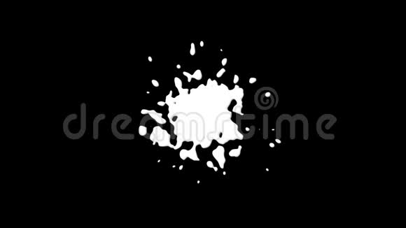 黑白油漆飞溅爆炸背景视频的预览图