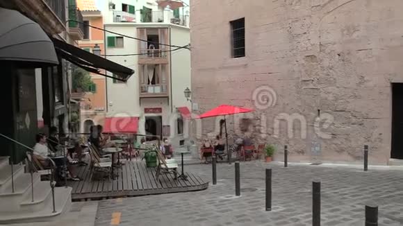 帕尔玛德马洛卡户外咖啡馆视频的预览图