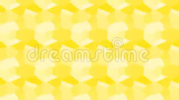 观赏黄色移动造型图案动画背景无缝循环三维动画视频的预览图