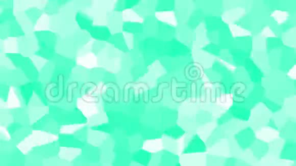 水晶观赏绿色移动形状图案动画背景无缝循环三维动画视频的预览图
