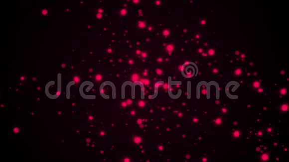 提取空间中明亮的闪光粒子计算机生成抽象背景三维渲染视频的预览图