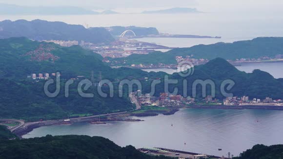 从台湾九芬看东海港湾视频的预览图