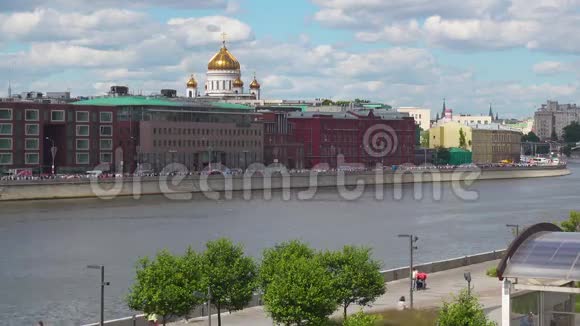 俄罗斯莫斯科2017年6月28日普雷奇斯坦斯卡娅纳布的观点银行视频的预览图