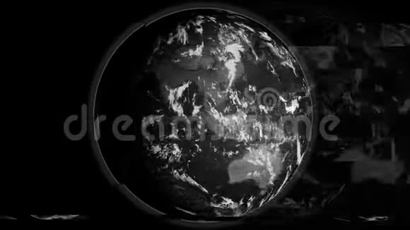 闪烁行星地球动画旋转视频的预览图