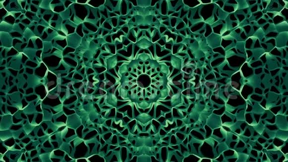 阿拉伯几何图案NZ绿色曼达拉视频的预览图
