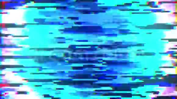 闪烁屏幕上像素噪声计算机产生信号不好3D渲染数字背景视频的预览图