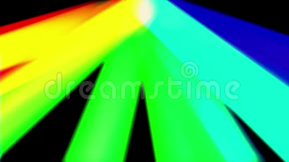 彩虹色光泄漏移动黑色空间新质量通用运动动态动画彩色欢乐舞曲视频的预览图