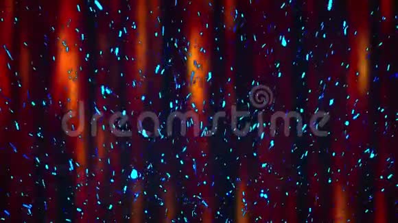 许多发光的火花飞起来电脑产生三维渲染现代背景的垂直线和火花视频的预览图