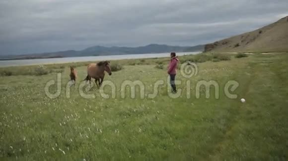 有马的女孩视频的预览图