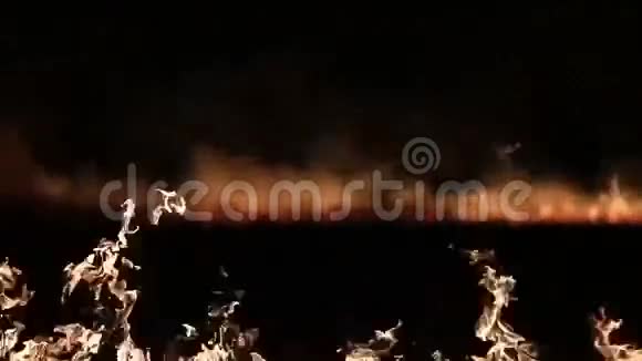 火和烟火焰叉视频的预览图