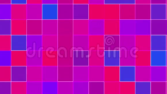 彩色马赛克背景电脑生成多色块的表面几何样式三维渲染视频的预览图