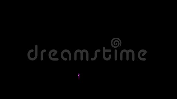 电热火字母K显示黑色背景下闪烁的光粒子视频的预览图
