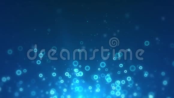 抽象蓝色气泡背景视频的预览图