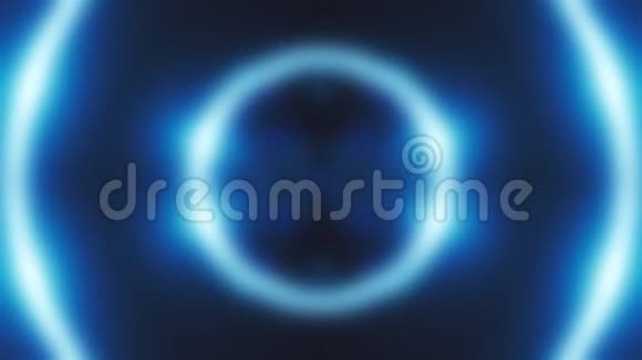 计算机产生的模糊的闪光粒子漂浮在空间中气态神秘背景的三维渲染视频的预览图