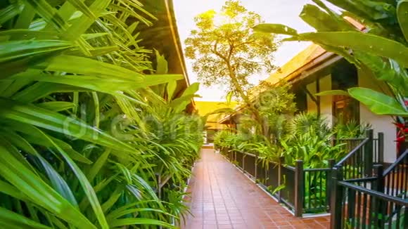 舒适酒店的走廊泰国视频的预览图