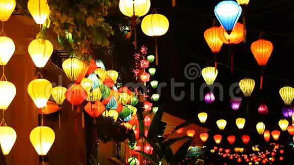 旅游越南海安和纸灯笼视频的预览图