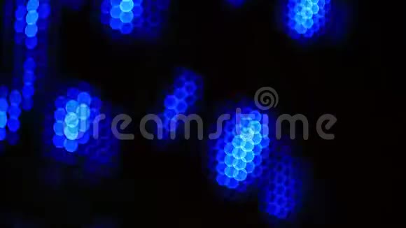 夜总会的LED灯面板现代LED灯墙关闭视频的预览图