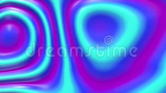 液体油漆循环动画背景流体流动波状纹理三维渲染视频的预览图