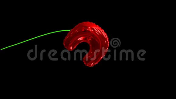 动态字符串C的浮动气球文本视频的预览图