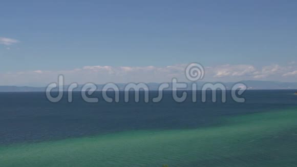 来自希腊塔索斯岛海岸线和海滩的潘视频的预览图