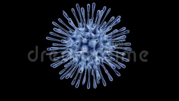 科罗纳病毒显微镜下病毒人类免疫系统病毒运动细菌病毒或细菌微生物细胞视频的预览图