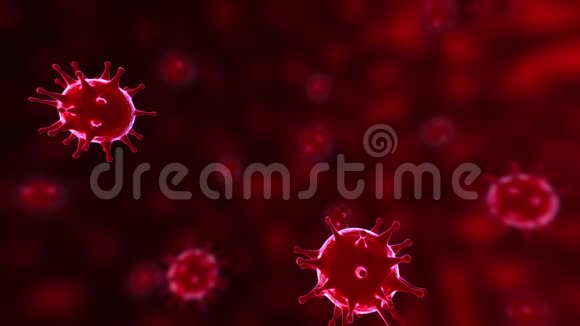 冠状病毒Covid19病毒细胞感染引起疾病视频的预览图