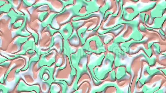 流动液体油漆抽象背景三维渲染运动图形视频的预览图