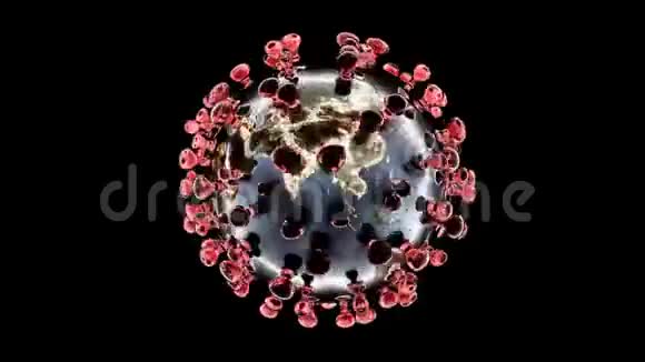 冠状病毒3D动画视频的预览图