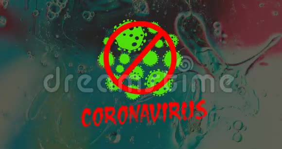 冠状病毒COVID19图标表示保护或警告视频的预览图
