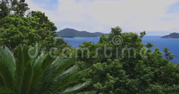 马南崎海角靠近蓝色海洋的大岛大岛广射视频的预览图