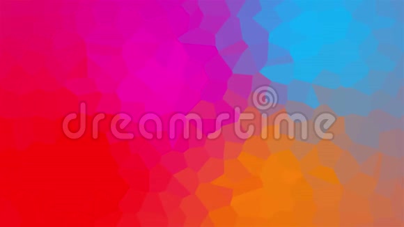 多色镶嵌各种造型三维渲染计算机生成的抽象眨眼背景视频的预览图