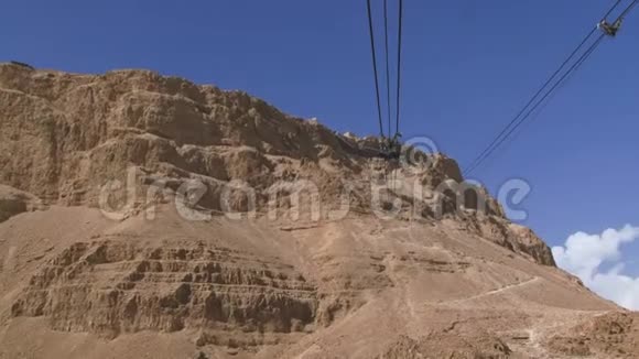 从Masada缆车上的鸟瞰图视频的预览图