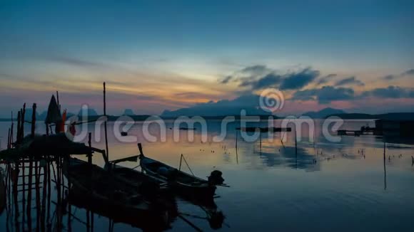 泰国本地渔港高清时间间隔视频的预览图