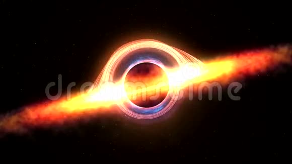 黑洞吸引空间物质4k视频三维渲染视频的预览图