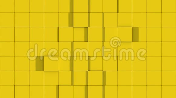 黄色的立方体墙除视频的预览图