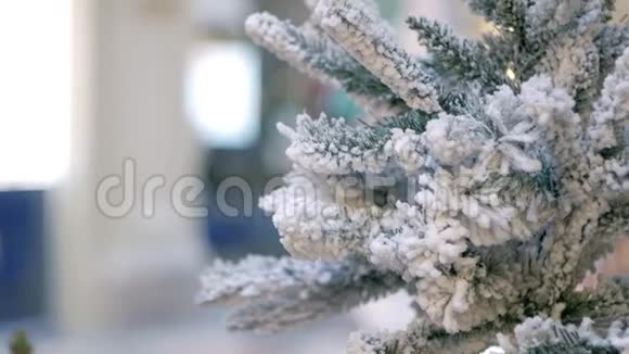 百货商店里的白雪公主圣诞树视频的预览图